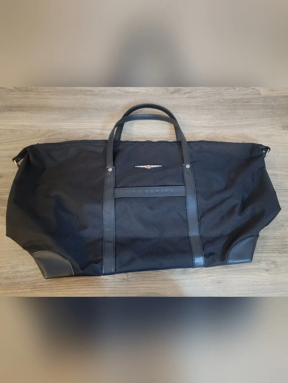 Chrysler Crossfire Touring Gear Duffel Bag Black Travel Weekender Bag 26x14